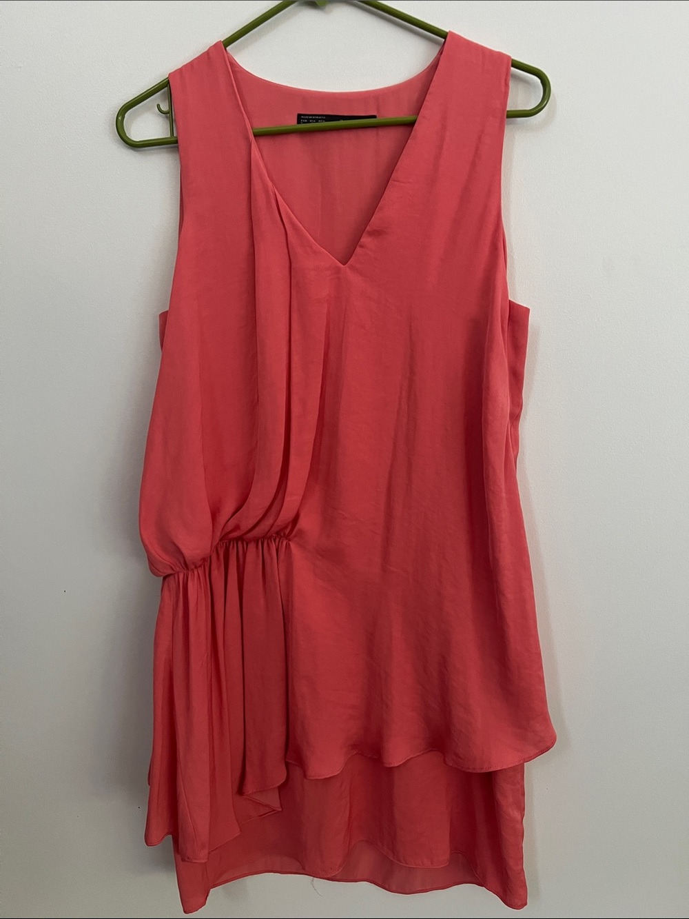 Zara Basics Women’s Coral Sleeveless Dress